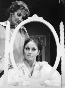 Charmian May as Lady Maggie and Hillie as Sophia in Who Was That Lady? at the Palace Theatre Westcliff-On-Sea 1975