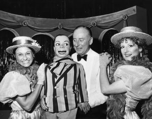 Hillie, Archie Andrews, Peter Brough, Julie in Edwardians Unlimited Old Tyme Music Hall, De La Warr Pavilion, Bexhill-On-Sea 1985