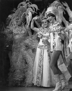 Hillie with Terry Scott and Anita Harris in black and white